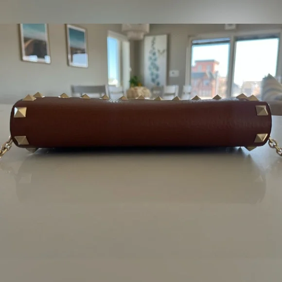 Valentino Garavani Rockstud Pebbled Leather Shoulder Bag / Crossbody / Clutch - Picture 7 of 16